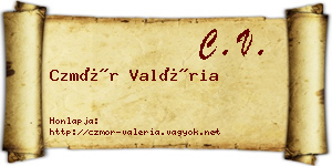 Czmór Valéria névjegykártya