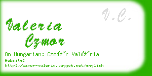 valeria czmor business card